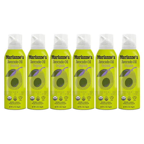 6 Pack - Organic 100% Pure Avocado Oil Spray 4.7oz Marianne's