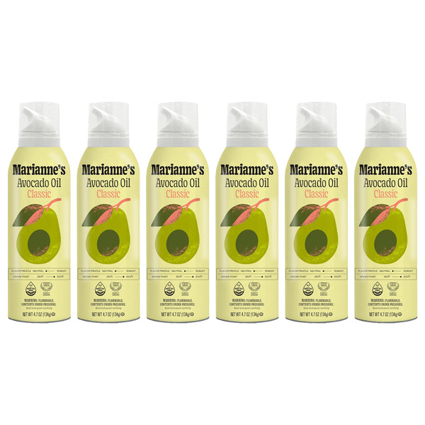 6 Pack - Marianne’s 100% Pure Avocado Oil Cooking Spray 4.7oz