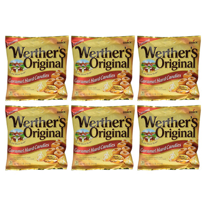 6 Pack - Werther's Original Caramel Hard Candies 5.5oz