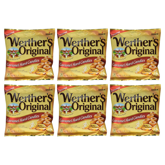 6 Pack - Werther's Original Caramel Hard Candies 5.5oz