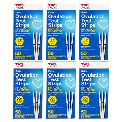 6 Pack - CVS Health Daily Ovulation Test Strips 50 Count Each CVS
