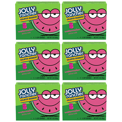 6 Pack - Jolly Rancher Watermelon Gelatin Jello Dessert Mix, 3oz