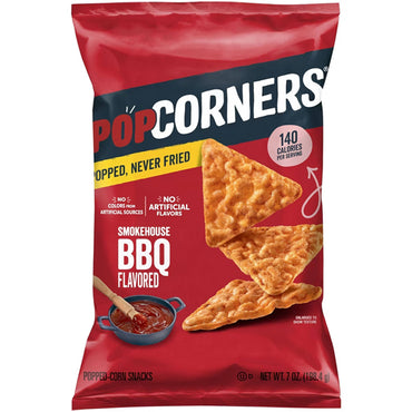 6 Pack - Popcorners Smokehouse BBQ Popped Corn Snack Chips 7oz