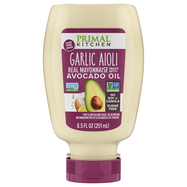 6 Pack - Primal Kitchen Real Garlic Aioli with Avocado Oil 8.5oz Primal Kitchen
