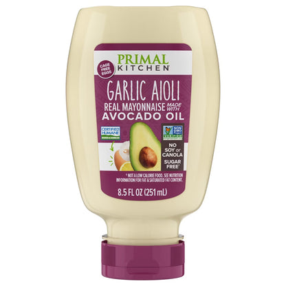 6 Pack - Primal Kitchen Real Garlic Aioli with Avocado Oil 8.5oz Primal Kitchen