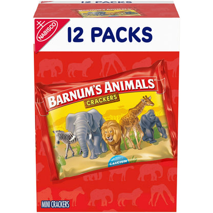 6 Pack - Barnum's Original Animal Crackers Kids Snacks 12 Snack Packs Each
