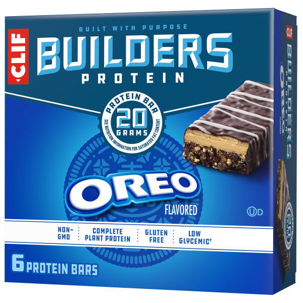4 Pack - CLIF Builder's OREO-Flavored 20g Protein Bars 2.4oz 6 Count Each