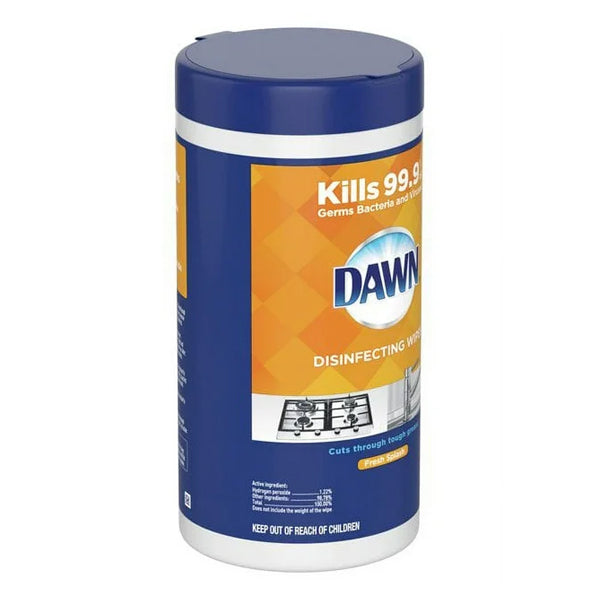 12 Pack - Dawn Disinfectant Surface Wipes with Fresh Splash Scent 75 Wipes Each
