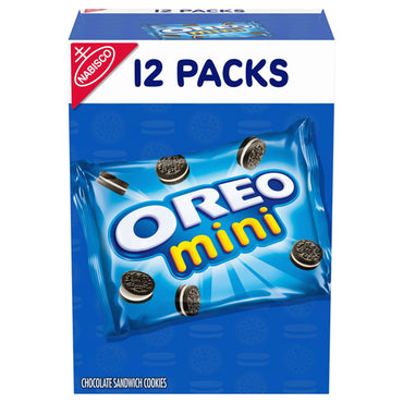 6 Pack - OREO Mini Chocolate Sandwich Cookies 12 Snack Packs Each