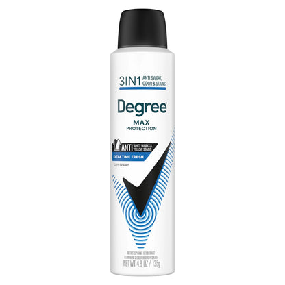 6 Pack  - Degree Men's Max Protection 3 in 1 Extra Fresh Dry Spray Antiperspirant 4.8oz Degree