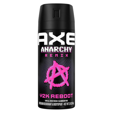 6 Pack - AXE Y2K Reboot Underarm Deodorant Body Spray Anarchy Remix 2.9oz AXE