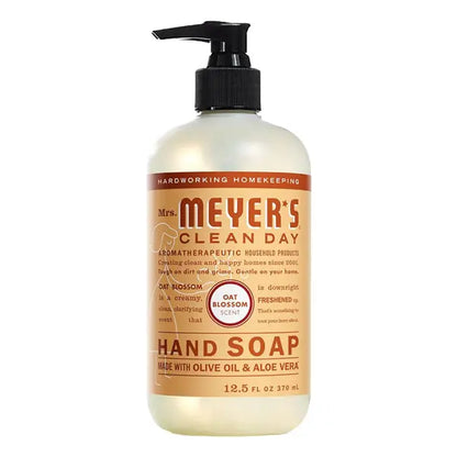6 Pack - MRS. MEYER'S CLEAN DAY Hand Soap Oat Blossom Scent 12.5oz Mrs. Meyers