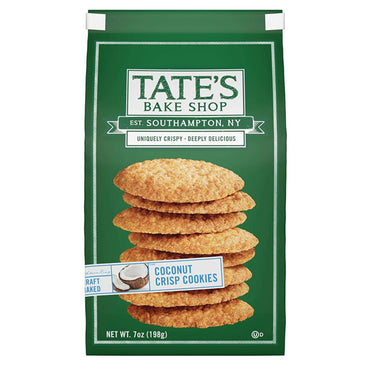 6 Pack - Tate's Bake Shop Coconut Crisp Cookies 7oz