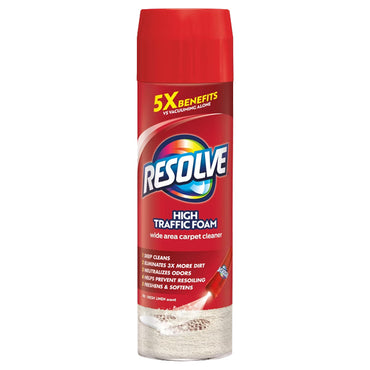 6 Pack - Resolve High Traffic Area Carpet Foam Unscented 22oz Resolve