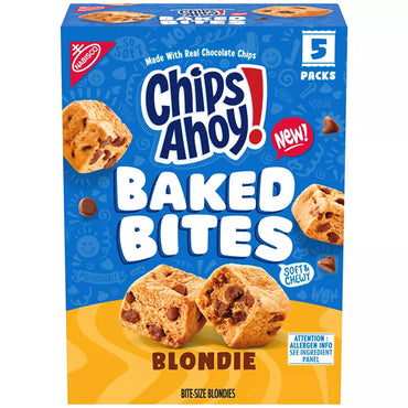 6 Pack - CHIPS AHOY! Soft & Chewy Baked Cookie Bites, Blondie 5 Count Each