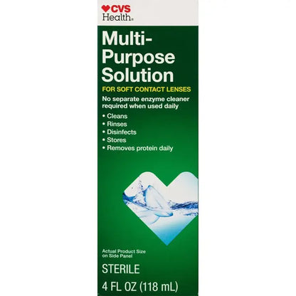 6 Pack - CVS Health Multi-Purpose Solution for Soft Contact Lenses 4oz CVS