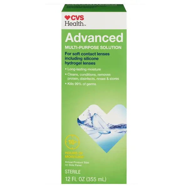 6 Pack - CVS Health Advanced Multi-Purpose Solution for Soft Contact Lenses 12oz CVS