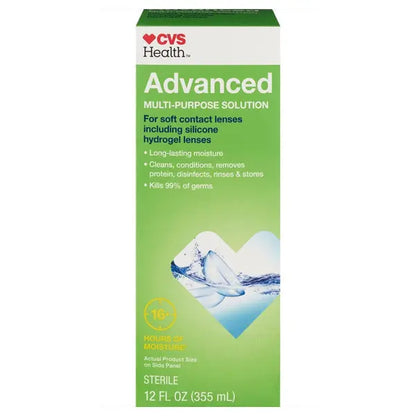 6 Pack - CVS Health Advanced Multi-Purpose Solution for Soft Contact Lenses 12oz CVS