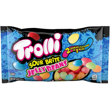 6 Pack - Trolli Sour Brite Jelly Beans 14oz Bags
