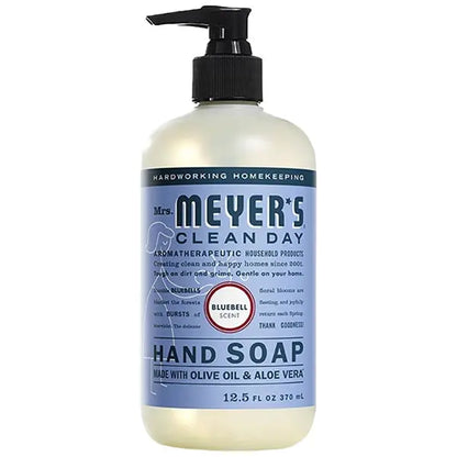 6 Pack - MRS. MEYER'S CLEAN DAY Hand Soap Bluebell Scent 12.5oz Mrs. Meyers