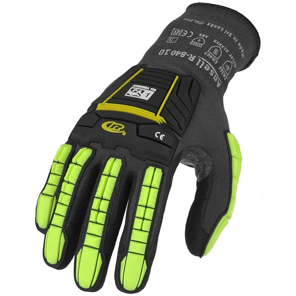 6 Pairs - Ansell Unisex Ringer R-840 Impact Gloves Pair Size 11 Ansell
