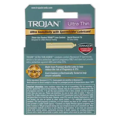 6 Pack Trojan Condom Sensitivity Ultra Thin Spermicidal 3 Count Each Deal Society 6 Pack Trojan Condom Sensitivity Ultra Thin Spermicidal 3 Count Each Deal Society
