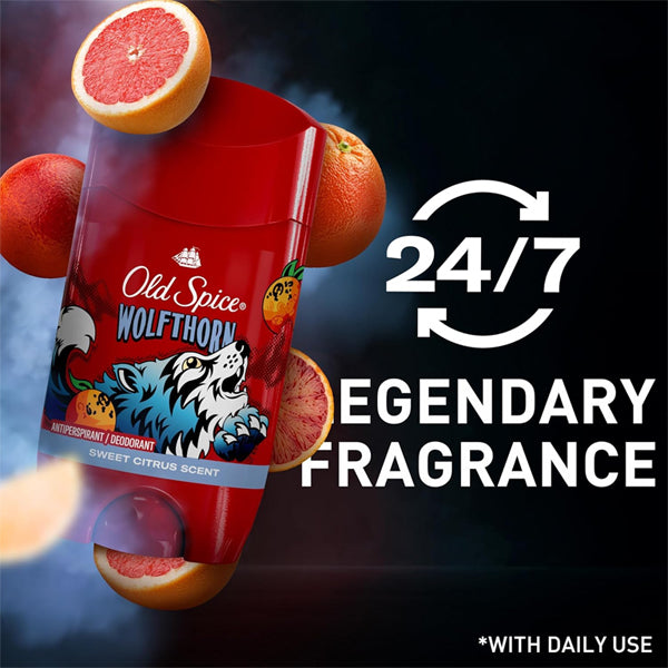 6 Pack - Old Spice Invisible Solid Wolfthorn Deodorant 2.6z