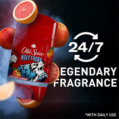 6 Pack - Old Spice Invisible Solid Wolfthorn Deodorant 2.6z