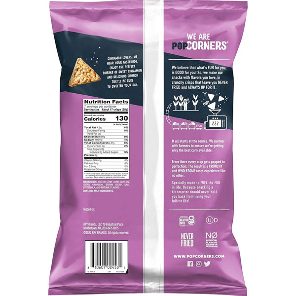 6 Pack - PopCorners Cinnamon Crunch Popped Corn Snack 7oz