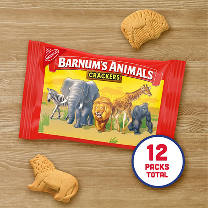 6 Pack - Barnum's Original Animal Crackers Kids Snacks 12 Snack Packs Each