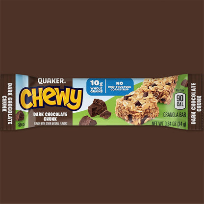 6 Pack - Quaker Chewy Granola Bars Dark Chocolate Chunk 8 Count Each
