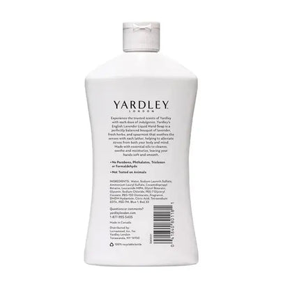 6 Pack - Yardley London English Lavender Liquid Hand Soap Refill 16oz Wholesale Bundle Yardley