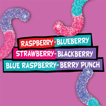 6 Pack - Trolli Sour Brite Crawlers Very Berry Sweet and Sour Gummy Worms 14oz