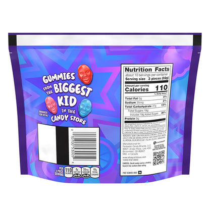 6 Pack - SHAQ-A-LICIOUS XL Gummies Original Flavor Chewy Candy Bag, 11.8 oz SHAQ-A-LICIOUS
