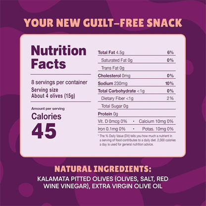 6 Pack - Freestyle Snacks Olives Kalamata Extra Virgin Olive Oil 4oz