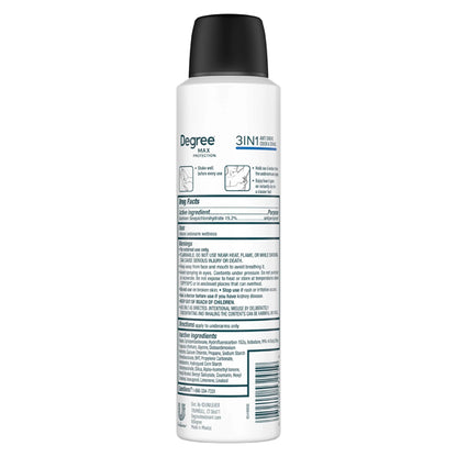 6 Pack  - Degree Men's Max Protection 3 in 1 Extra Fresh Dry Spray Antiperspirant 4.8oz Degree