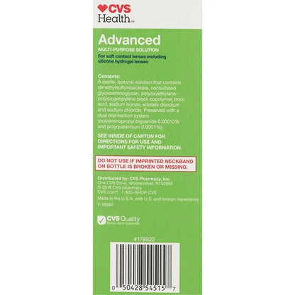 6 Pack - CVS Health Advanced Multi-Purpose Solution for Soft Contact Lenses 12oz CVS
