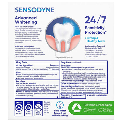 6 Pack - Sensodyne Extra Whitening Sensitivity Protection Toothpaste 6oz