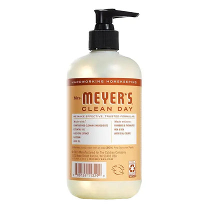 6 Pack - MRS. MEYER'S CLEAN DAY Hand Soap Oat Blossom Scent 12.5oz Mrs. Meyers
