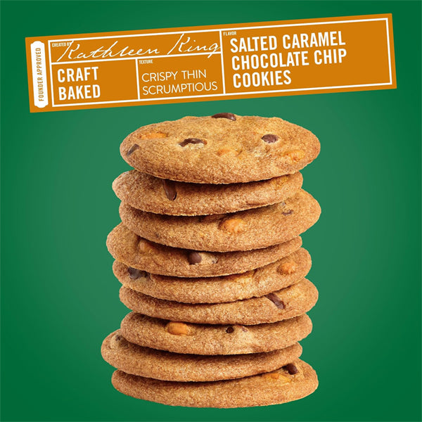 6 Pack - Tate's Bake Shop Salted Caramel Chocolate Chip Cookies 6.5oz