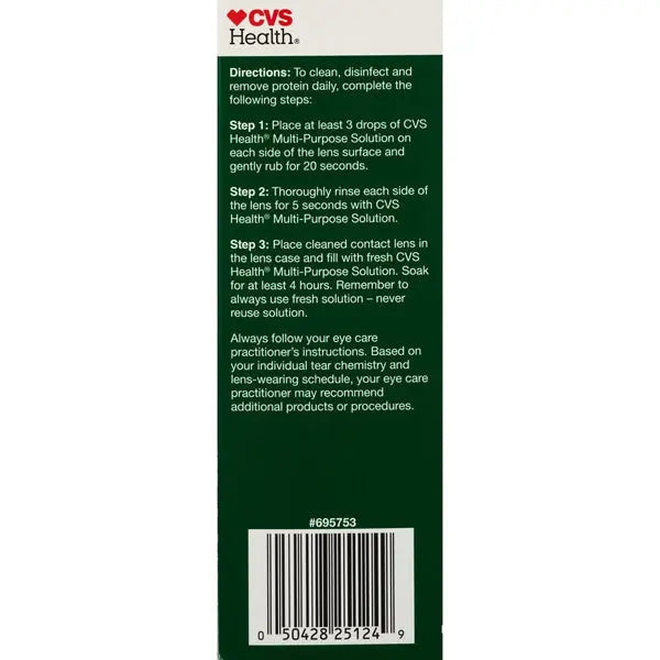 6 Pack - CVS Health Multi-Purpose Solution for Soft Contact Lenses 4oz CVS