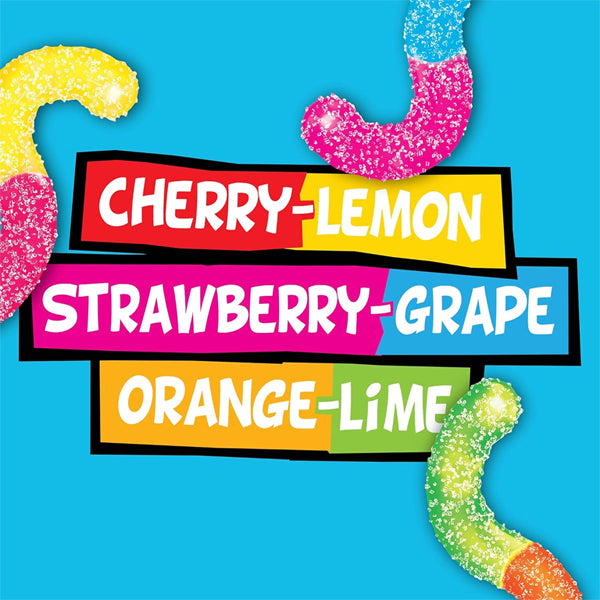6 Pack -Trolli Sour Brite Crawlers Sweet & Sour Gummy Worm Candy 5oz