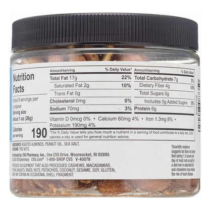 6 Pack - Well Market Almonds Roasted with Sea Salt 8oz