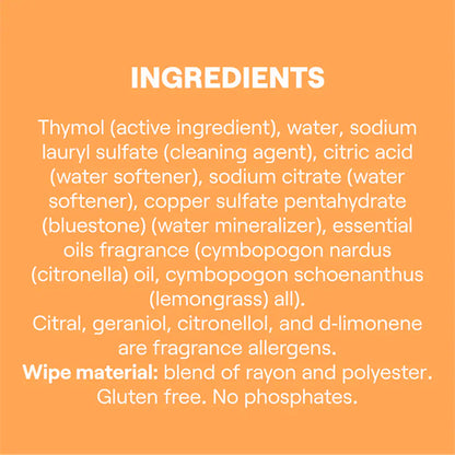 6 Pack - Seventh Generation Lemongrass Citrus Disinfectant Wipes Seventh Generation