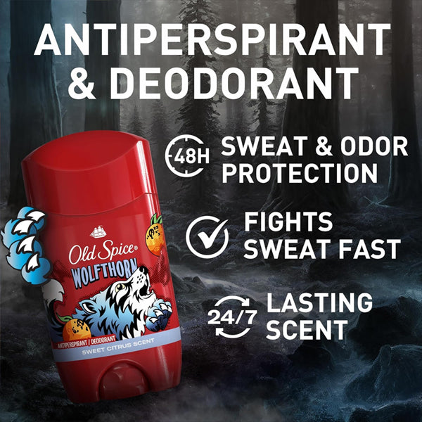 6 Pack - Old Spice Invisible Solid Wolfthorn Deodorant 2.6z