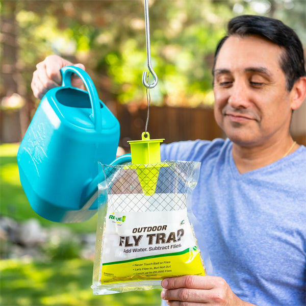 6 Pack - RESCUE! Outdoor Disposable Hanging Fly Trap RESCUE!