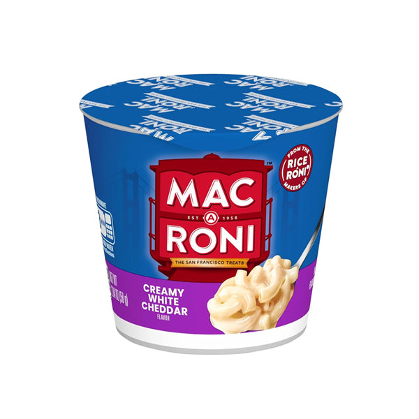 6 Pack - Mac A Roni Quick Cook Creamy White Cheddar Cups 2.04oz 4 Count Each