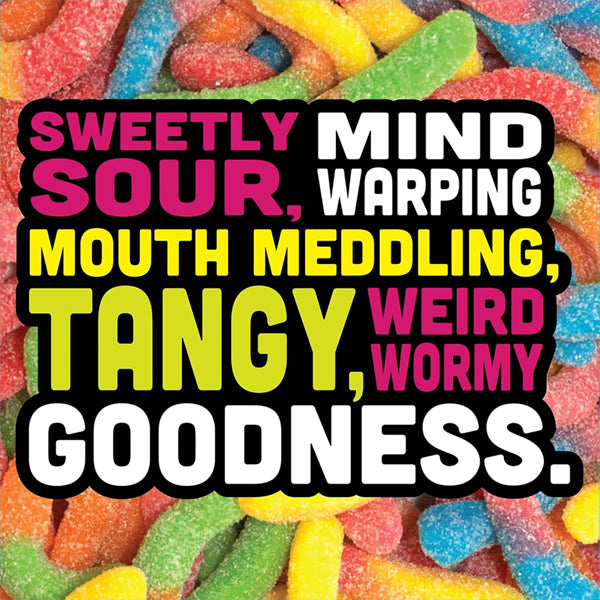 6 Pack -Trolli Sour Brite Crawlers Sweet & Sour Gummy Worm Candy 5oz