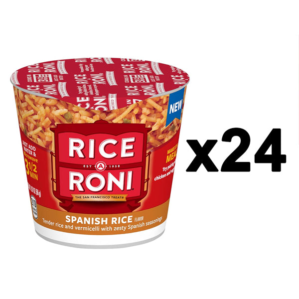 6 Pack - Rice-A-Roni Cups, Spanish Rice, 2.11 Oz 4 Count Each