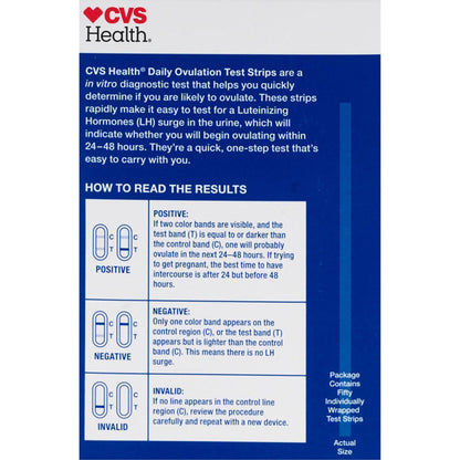 6 Pack - CVS Health Daily Ovulation Test Strips 50 Count Each CVS